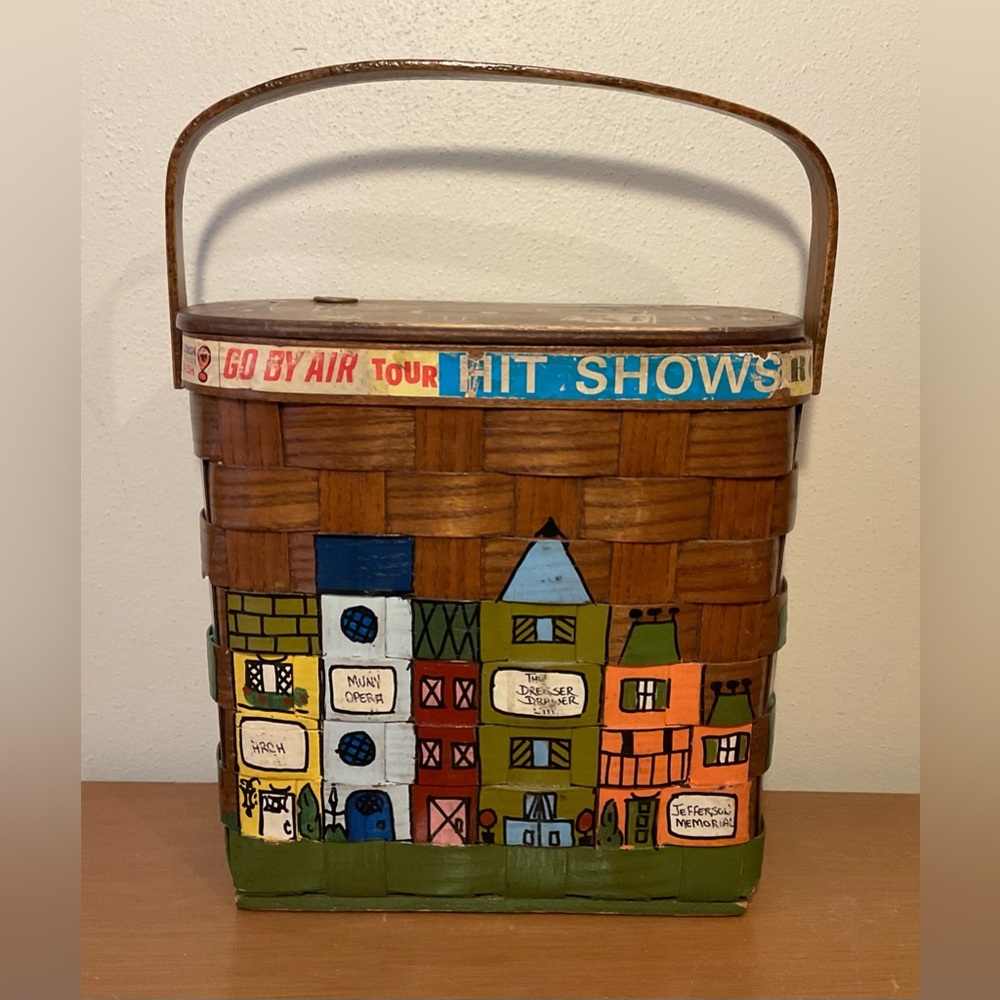 70’s Caro-Nan St. Louis Woven Basket Purse